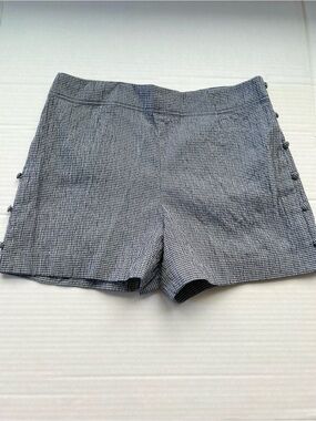 Club Monaco Navy & White Gingham Shorts